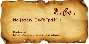 Mojszin Csépán névjegykártya